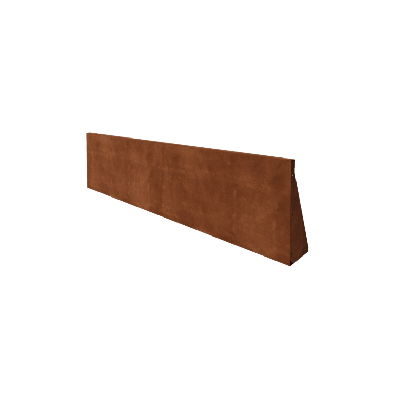 Stödmur i cortenstål - Rak - 200 x 50 cm