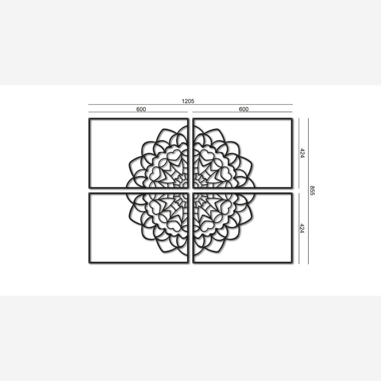 Metall väggdekoration Mandala *OP=OP