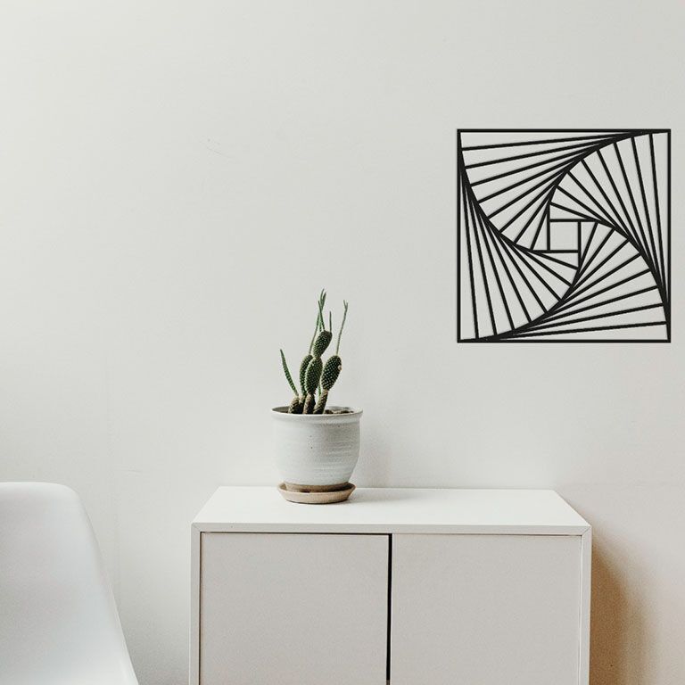 Geometriska figurer Väggdekoration i metall 3.0