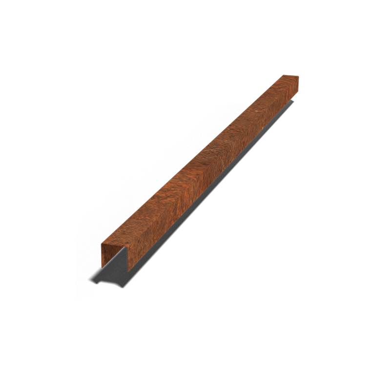 U-profiler i cortenstål 5 x 5 x 5 cm (längd 150 cm)