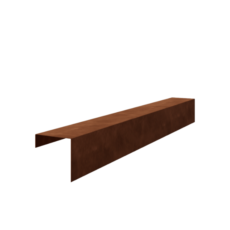 U-profiler i cortenstål 15 x 15 x 5 cm (längd 240 cm)
