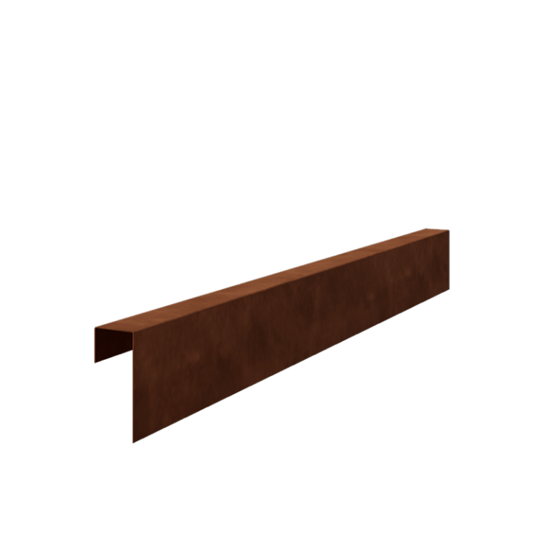 U-profiler i cortenstål 15 x 6 x 5 cm (längd 150 cm)