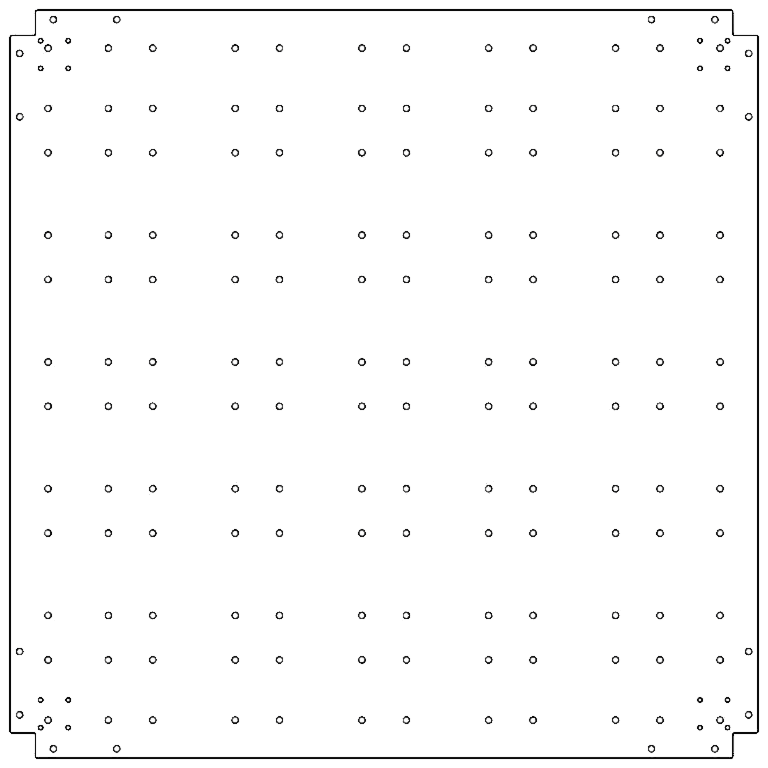 Bottenplatta galvaniserat stål 120 x 120 cm