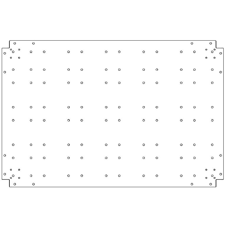 Bottenplatta galvaniserat stål 80 x 120 cm