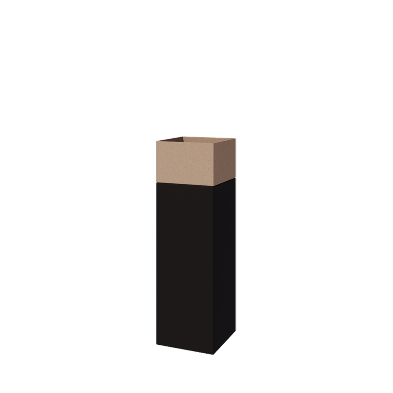 Krukor set North Carolina svart & sand look 30 x 30 x 100 cm