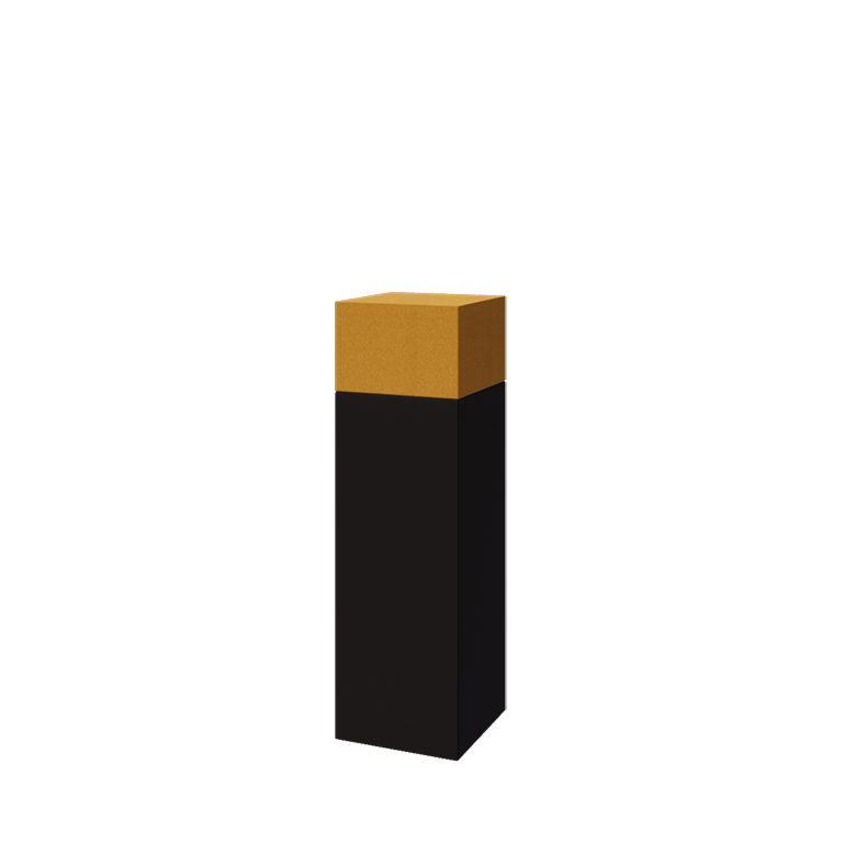 Krukor set South Carolina svart & guld 30 x 30 x 100 cm