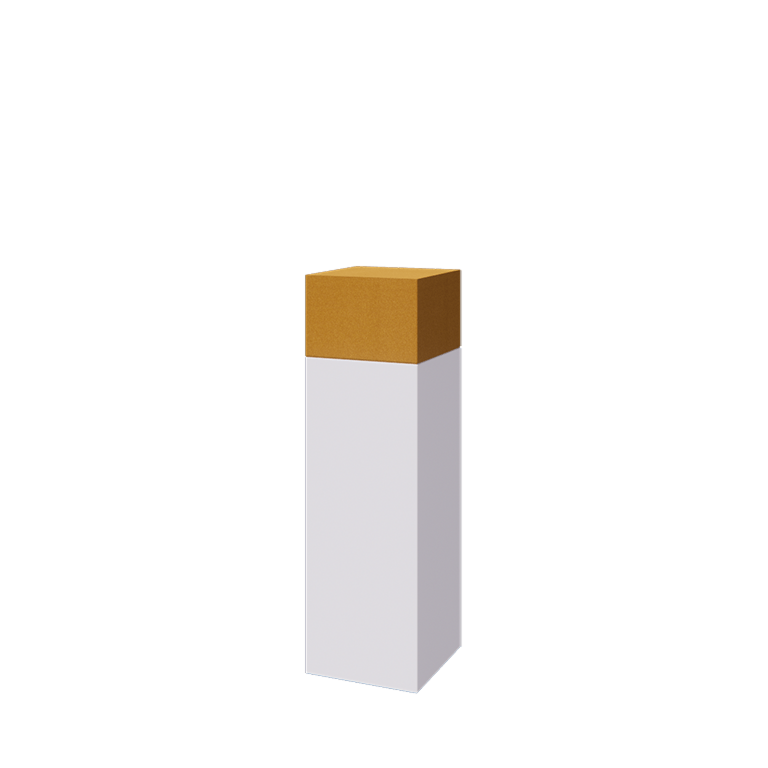 Krukor set South Carolina vit & guld 30 x 30 x 100 cm