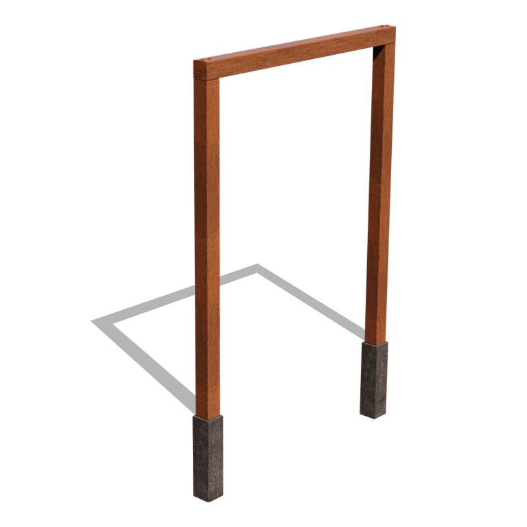 Rak pergola i cortenstål 200 cm