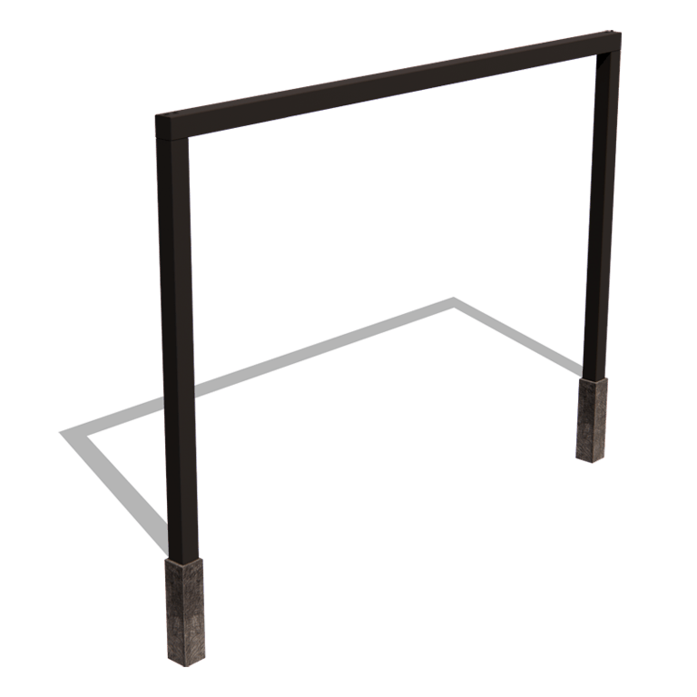 Rak pergola i pulverlackerat stål 400 cm