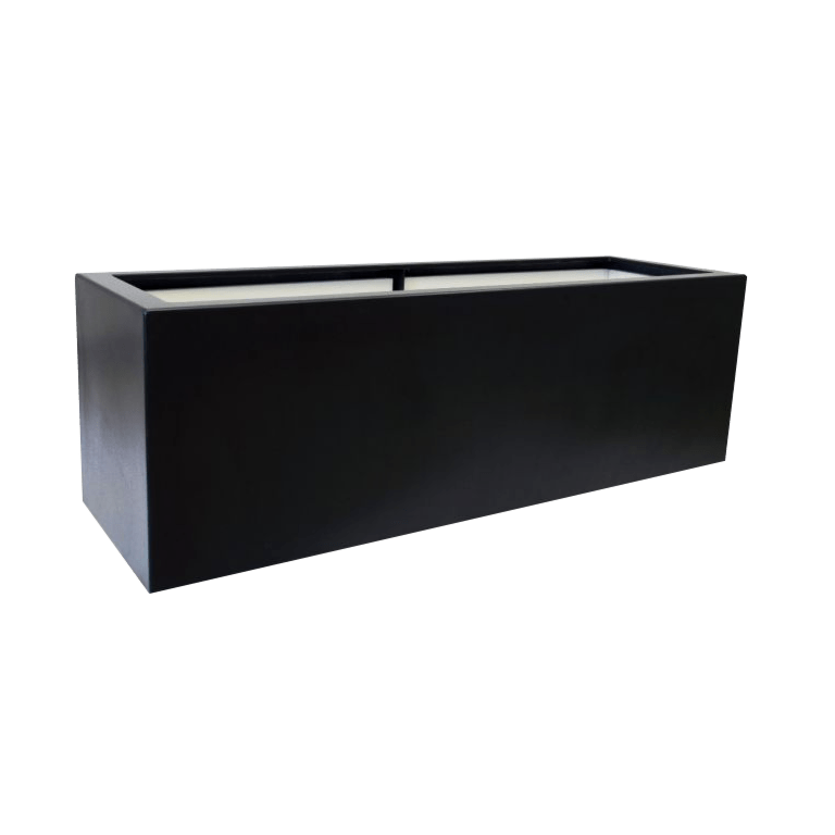 Kruka i polyester - Rektangel - 100 x 40 x 80 cm - Med botten