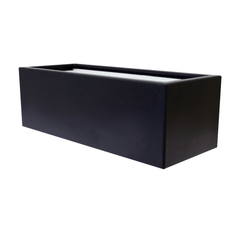 Kruka i polyester - Rektangel - 120 x 50 x 40 cm - Med botten
