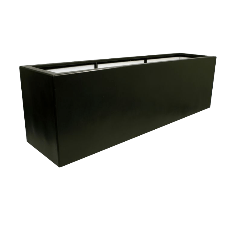 Kruka i polyester - Rektangel - 200 x 50 x 60 cm - Med botten