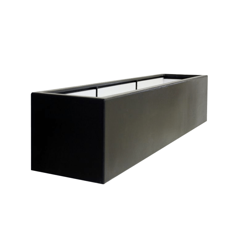 Kruka i polyester - Rektangel - 200 x 60 x 60 cm - Med botten
