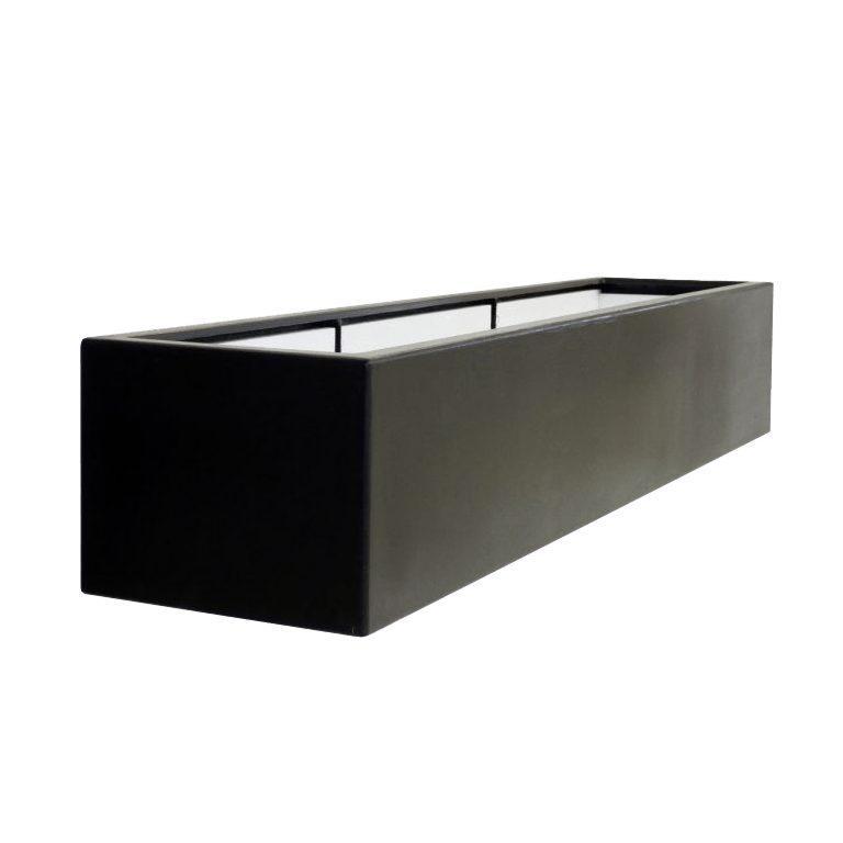 Kruka i polyester - Rektangel - 230 x 50 x 40 cm - Med botten