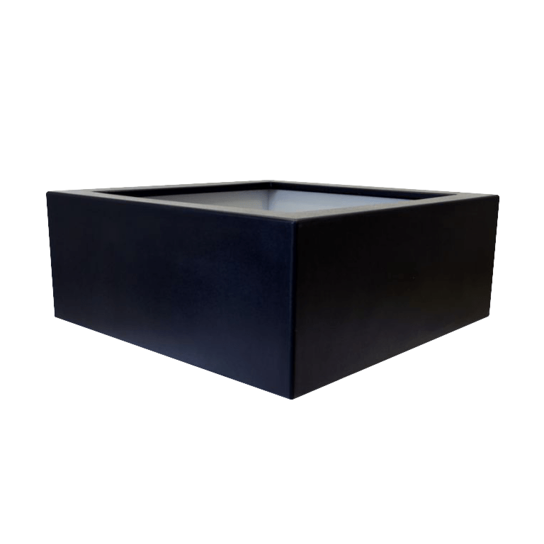 Kruka i polyester - Fyrkant - 100 x 100 x 40 cm - Med botten