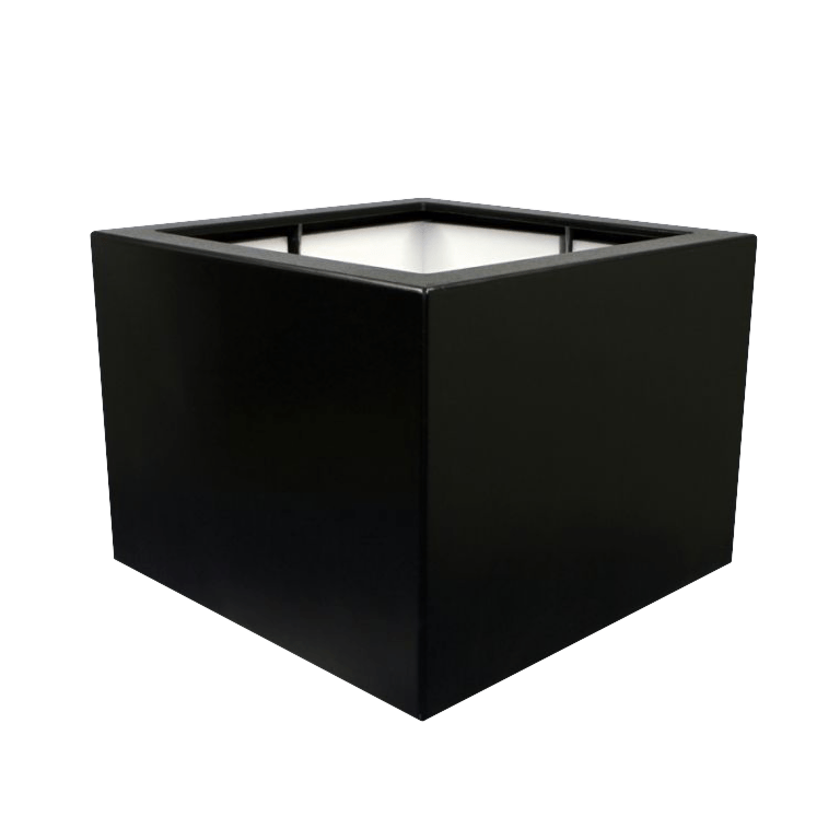 Kruka i polyester - Fyrkant - 100 x 100 x 60 cm - Med botten