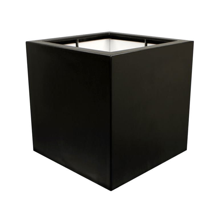 Kruka i polyester - Fyrkant - 120 x 120 x 120 cm - Med botten