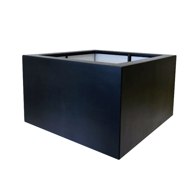 Kruka i polyester - Fyrkant - 120 x 120 x 60 cm - Med botten