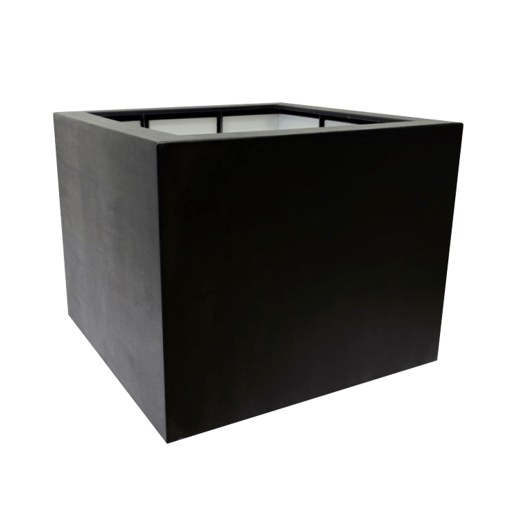Kruka i polyester - Fyrkant - 140 x 140 x 100 cm - Med botten