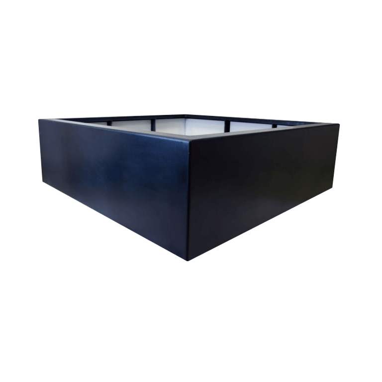 Kruka i polyester - Fyrkant - 140 x 140 x 60 cm - Med botten
