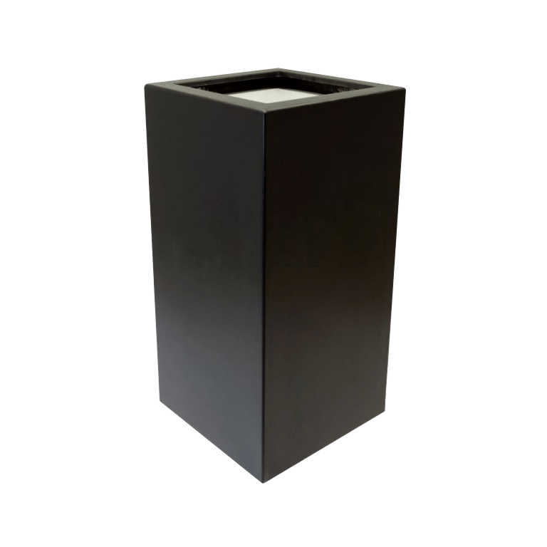 Kruka i polyester - Fyrkant - 50 x 50 x 100 cm - Med botten