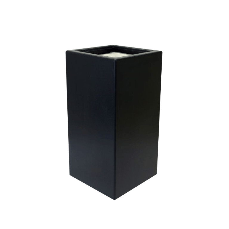 Kruka i polyester - Fyrkant - 50 x 50 x 80 cm - Med botten