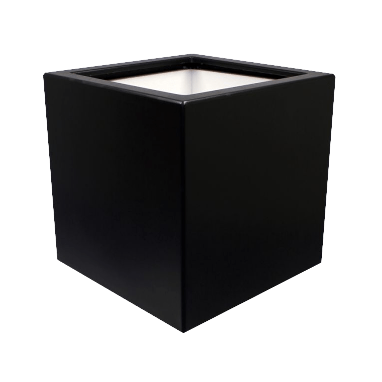 Kruka i polyester - Fyrkant - 60 x 60 x 60 cm - Med botten