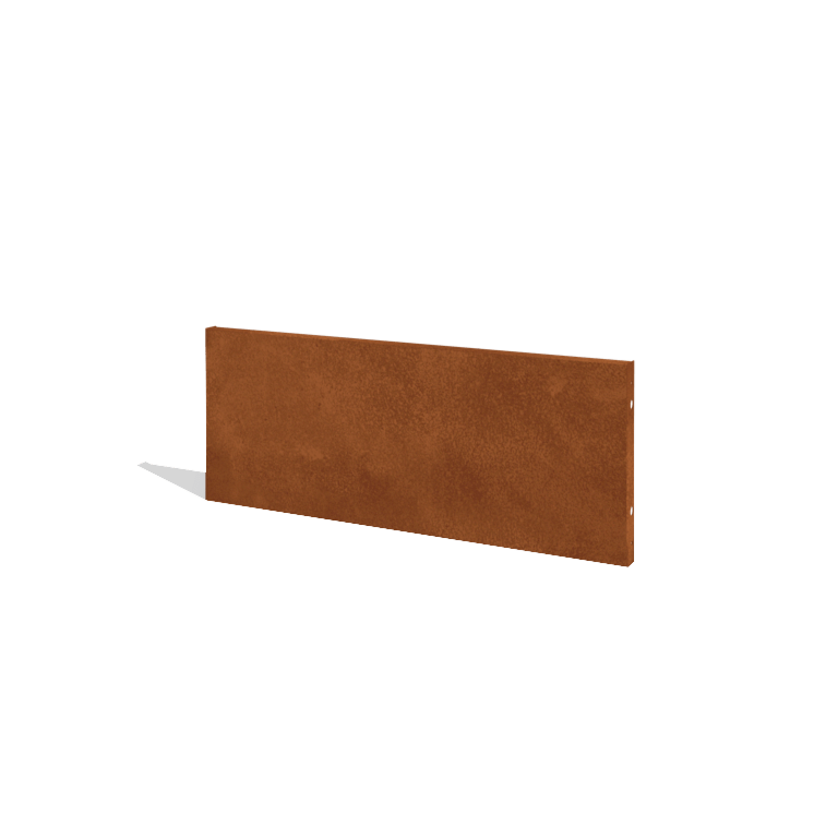 Staket i cortenstål H panel 120 x 47,5 cm