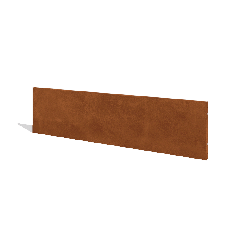 Staket i cortenstål H panel 180 x 47,5 cm
