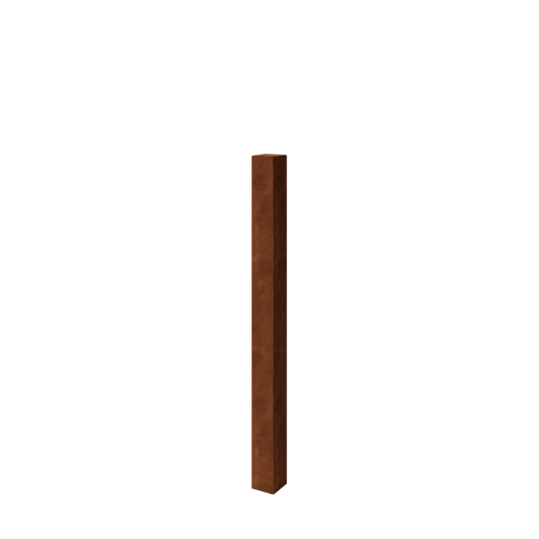 Staketstolpe i cortenstål 150 cm