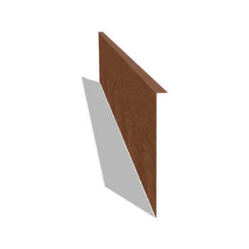 Trädgårdskant i vinkel cortenstål 34 cm (längd 240 cm)