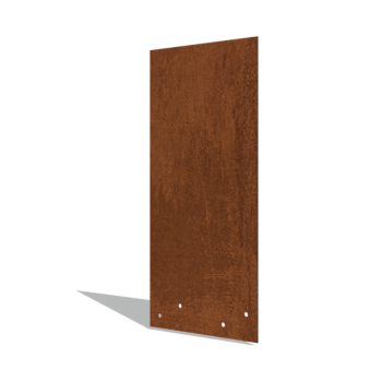 Kopplingsbeslag rak cortenstål hög XL 45 cm