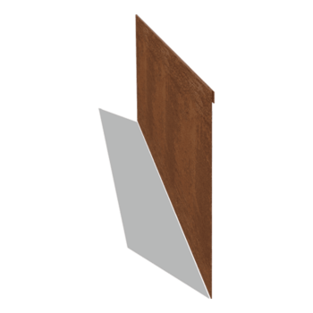Trädgårdskant tillplanad cortenstål 35 cm (längd 150 cm)