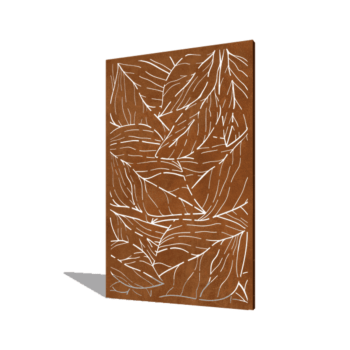 Skärmvägg i cortenstål blad 120 x 6 x 190 cm