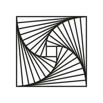 Geometriska figurer Väggdekoration i metall 3.0