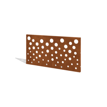 Staket i cortenstål H panel B 120 x 63,3 cm