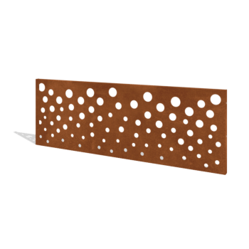 Staket i cortenstål H panel B 180 x 63,3 cm