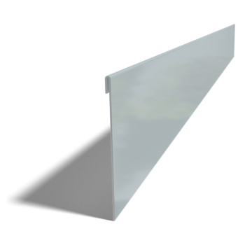 Trädgårdskant tillplanad galvaniserat stål 13 cm (längd 150 cm)