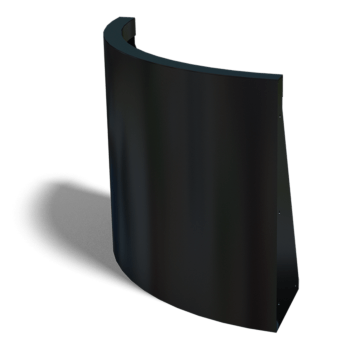 Pulverlackerad stål stödmur ytterböj 50 x 50 cm (höjd 50 cm)