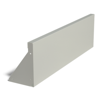 Pulverlackerad stål stödmur rak 100 cm (höjd 30 cm)