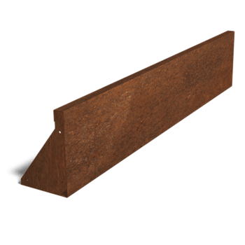Cortenstål stödmur rak 150 cm (höjd 30 cm)