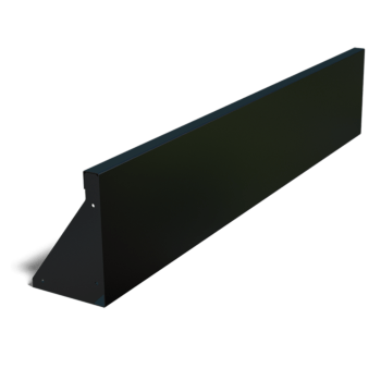 Pulverlackerad stål stödmur rak 150 cm (höjd 30 cm)