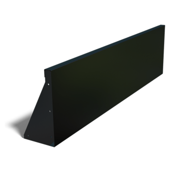 Pulverlackerad stål stödmur rak 150 cm (höjd 40 cm)