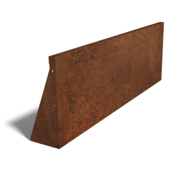 Cortenstål stödmur rak 150 cm (höjd 50 cm)