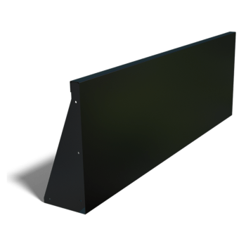 Pulverlackerad stål stödmur rak 150 cm (höjd 50 cm)