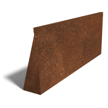 Cortenstål stödmur rak 150 cm (höjd 60 cm)
