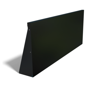 Pulverlackerad stål stödmur rak 150 cm (höjd 60 cm)