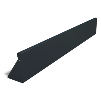 Pulverlackerad stål stödmur rak 200 cm (höjd 30 cm)