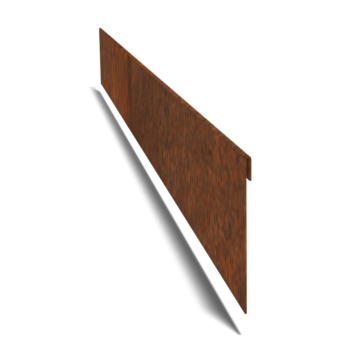 trädgårdskant tillplanad Cortenstål 13 cm (längd 150 cm)