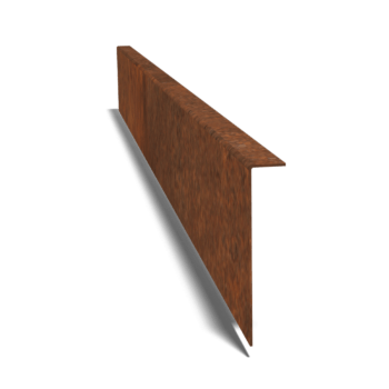 Trädgårdskant i vinkel cortenstål 12 cm (längd 150 cm)